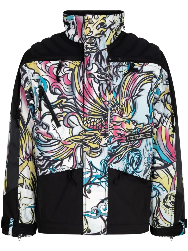 Supreme x The North Face Steep Tech “Multicolor Dragon” Apogee jacket插图