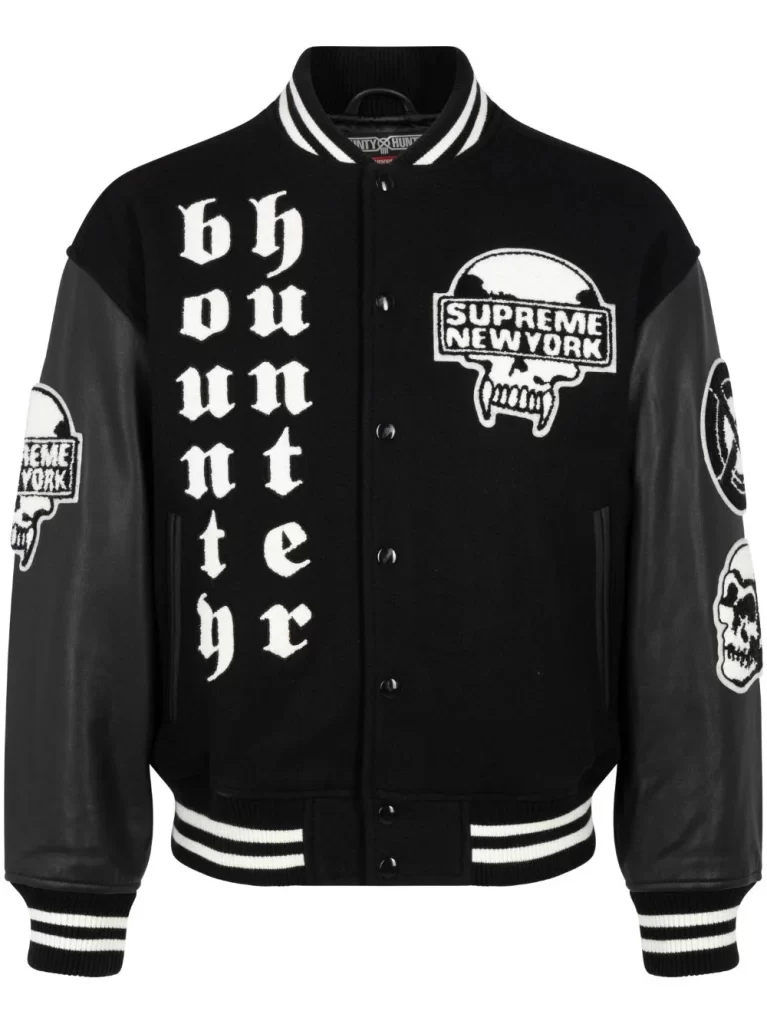 Supreme Bounty Hunter “Black” varsity jacket插图