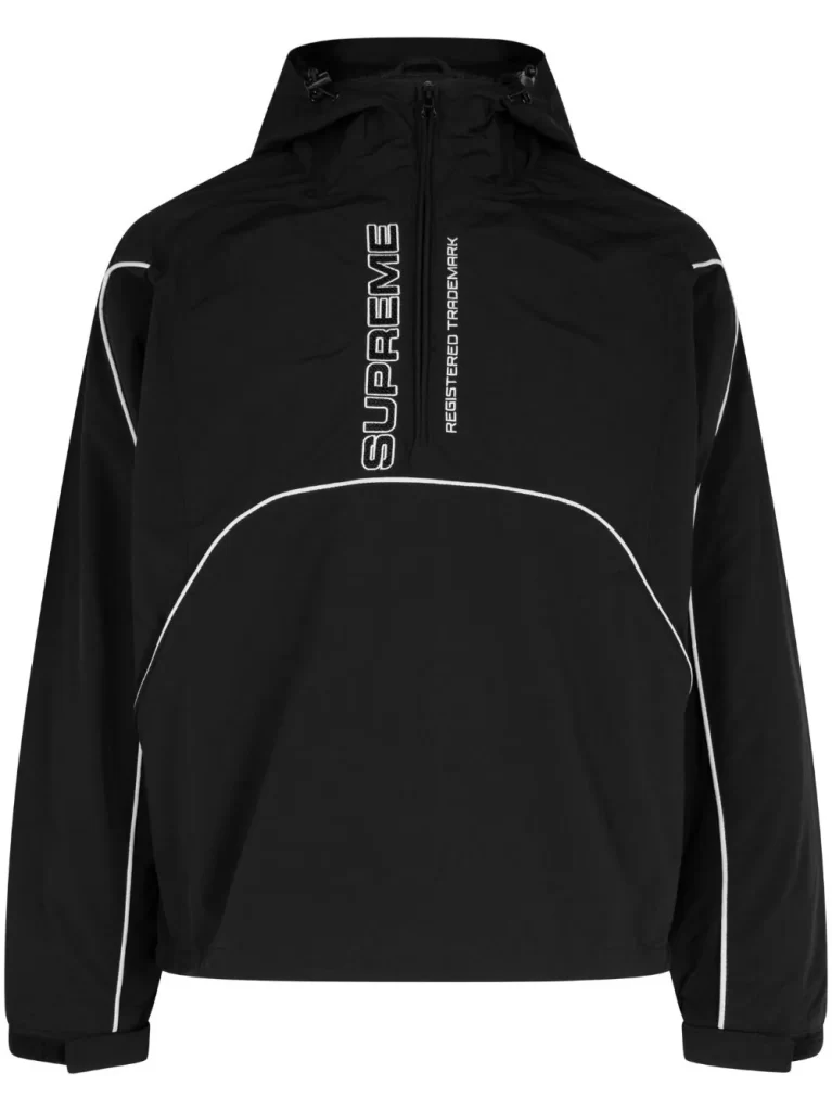 Supreme panelled half-zip pullover jacket插图